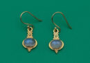 Gold Plated Earring Oval Rainbow