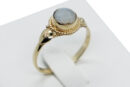 Gold PL Ring Rainbow Stone