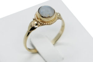 Gold PL Ring Rainbow Stone