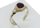 Gold PL Ring Garnet Stone