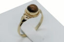 Gold PL Ring Tiger Eye Stone