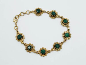 Gold PL Bracelet Emerald Cut