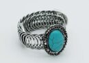 Bangle Blue Howlite Round Cab