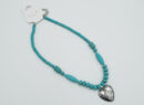 Necklace Blue Howlite Heart