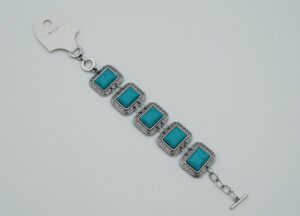 Bracelet Blue Howlite Rect