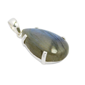 Silver Plated Pendant Labradorite