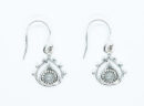 Silver Plated Earring Pear Moonsto