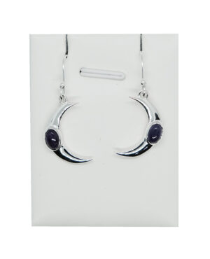 Silver Plated Earring MoonAmethyst