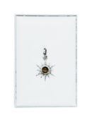 Silver Plated Pendant Sun Tiger Eye