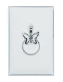 Silver Plated Pendant B/FLY Topaz