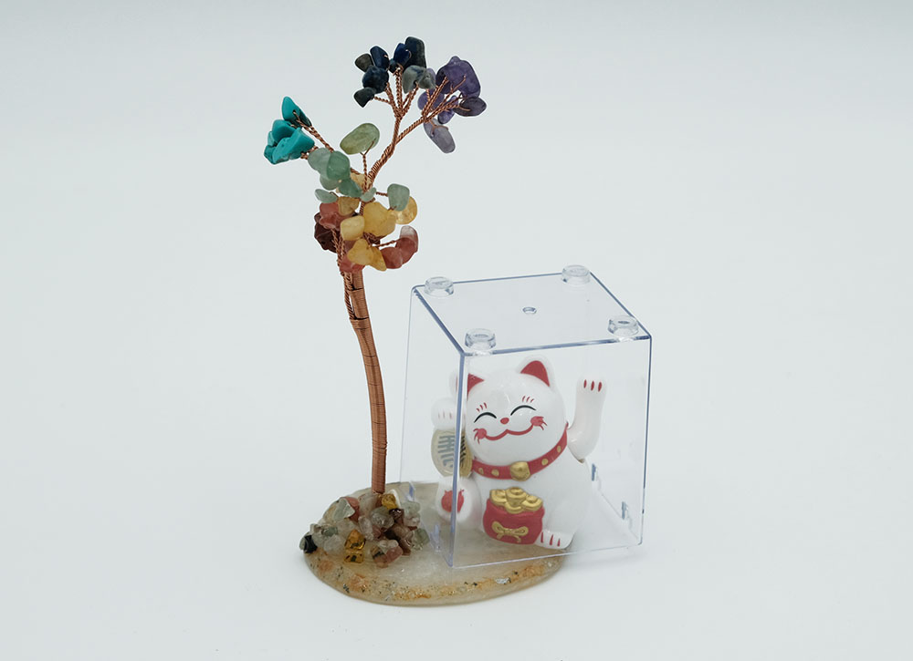 Tree Multi Chips Waving Cat