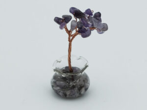 Tree Glass Pot Amethyst