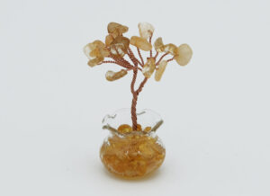 Tree In Glass Pot Citrine
