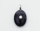 Pendant Oval With CZ Amethyst