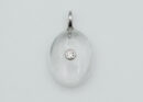 Pendant Oval CZ Clear Quartz