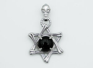 Pendant Hexagram Obsidian
