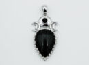 Pendant Triplemoon Obsidian